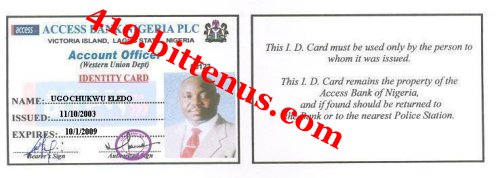 Account Officer ID Card
